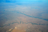 Great Zab River and a smaller tributary, Iraq, looking towards Erbil