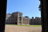 State Apartments and Great Quadrangle seen through St Georges Gate, Windsor Castle