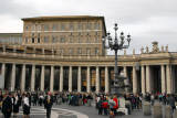St. Peters Square with the colonnade and Papal Palace