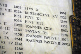 Popes listed with year of death