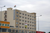 Noble Hotel flying the flag of Iraqi Kurdistan, Ainkawa