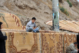 Selling large carpets under the Erbil Citadel