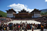 The Tsechu Festival grounds on the north side of Thimphu Dzong