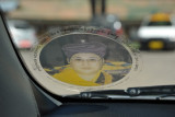 Good luck sticker on our car - His Holiness Jigme Chhoeda Rinpoche