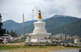 Stupa (chorten) near the southern gate of Thimphu