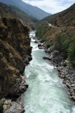 The merged waters of the Pachhu and Thimchhu Rivers heading south