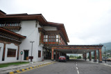 The passenger terminal of Paro, Bhutans only airport