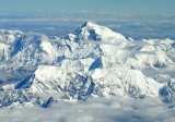 Mt Everest from the south side at FL380