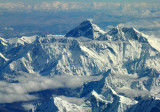 Mt Everest seen from the southwest over Nepal