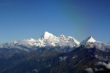 Bhutan Himalaya - Jomolhari (7326m/24,035ft) and the neighboring peak, Jichu Drake (6809m/22,339ft)