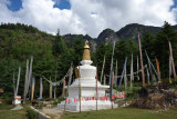 Stupa at the base of the Tigers Nest, elevation 2600m