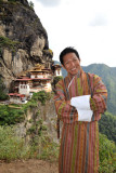 Dennis in gho at the Tigers Nest