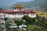 Paro Dzong often gives air travelers their first impression of Bhutan