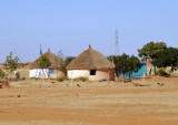 Thatched Rondavels typical of Subsaharan Africa