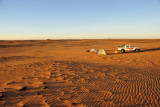 Campsite in the Libyan Desert around 200 km northwest of Omdurman
