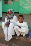 Sudanese boy and man, El Daba