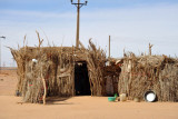 Reed hut on the edge of El Daba