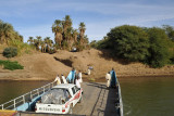 Old Dongola Ferry pulling away from the East Bank