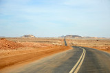 The new northern highway through the Nubian Desert east of the Nile