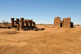 The ancient Egyptian ruins at Naqa, about 100 km southwest of Mero