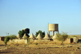 Conical huts of Sudan Railways