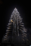 Wow - Burj Khalifa lights up like a Christmas Tree