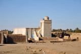Sturdy looking minaret in a West Bank Nubian village