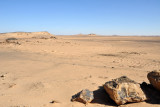 The Nubian Desert lies between the Nile and the Red Sea