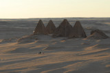 Barkal Pyramids from the base of Jebel Barkal