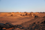 Just before sunrise at the Pyramids of Mero