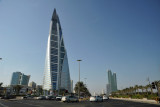 Bahrain World Trade Centre from the King Faisal Highway