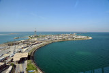 View to the east from the Bahraini observation tower, King Fahd Causeway