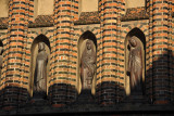 Statues in niches on the faade of the Katharinenkirche