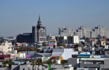 Suwon Jeil Church seen from the fortress walls