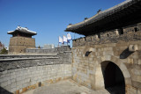 Hwaseomun - the Western Gate of Hwaseong Fortress from the Ongseong