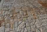 Tiles of the square in front of Hwaseong Palace, Suwon