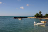 In front of the Veranda Hotel, Grand Baie