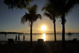 Sunset from off the west coast of Mauritius from La Plantation Hotel, Balaclava