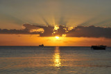 Mauritius sunset from La Plantation, Mauritius-Balaclava