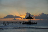 Pier at the Maritim Hotel at sunset, Mauritius