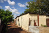 Simple huts in rural Mauritius