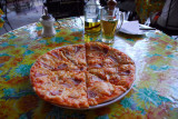 Pizza at the Kathmandu Guesthouse, Thamal