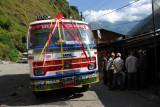 A Nepali bus at Kodari