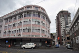 Tropical pink on a cloudy day, Chausee Street & Dr Ferriere Street, Port Louis