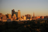 View across Fitzroy Gardens, Melbourne Skyline