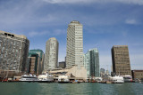 Toronto Islands Ferry Terminal and the lakeshore skyline