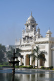 Western clock tower and fountain, Chowmahallah Palace