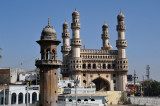 View NE from the Makkah Masjid to the Charminar