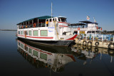 Tourist boats for cruises on the Hussain Sagar lake, Lumbini Park