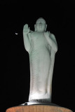 Big Buddha with the crescent moon, Hyderabad